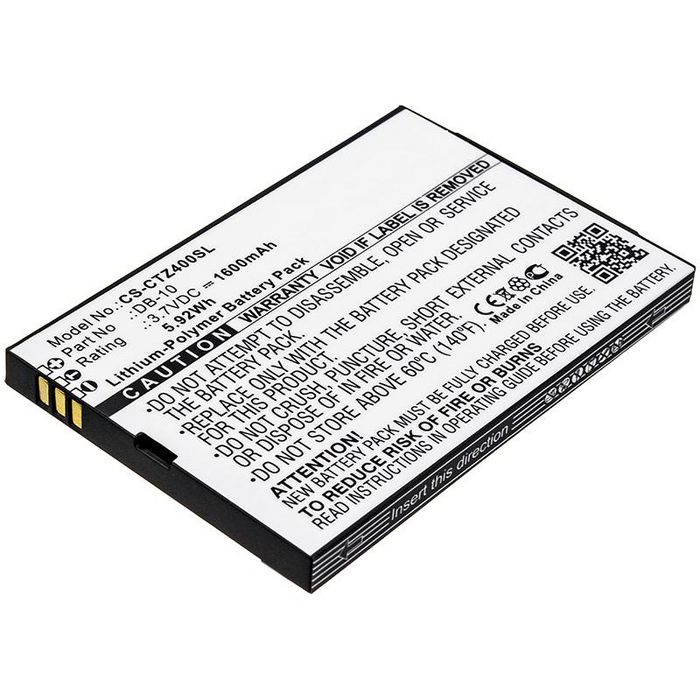 CoreParts Battery for Dictionary 5.92Wh Li-Pol 3.7V 1600mAh Black for Canon Dictionary Wordtank Z400, Wordtank Z410, Wordtank Z800, Wordtank Z900 - W125990238