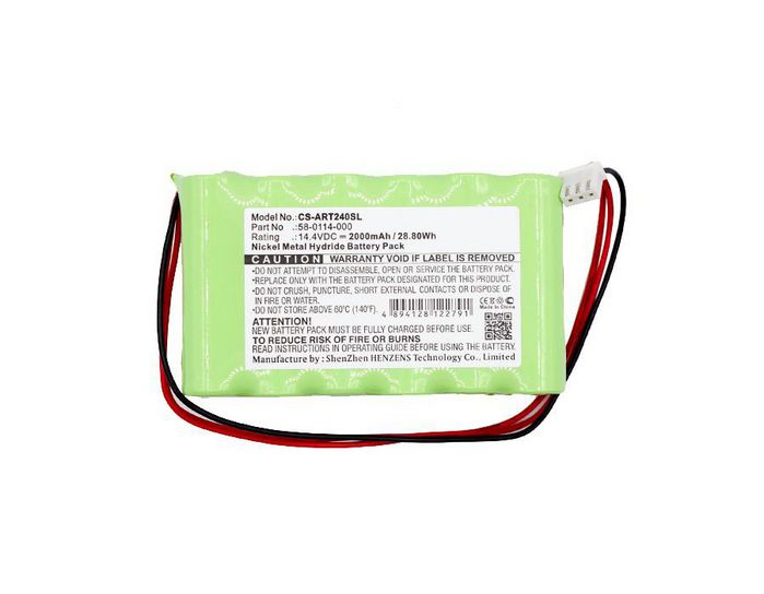 CoreParts Battery for Time Clock 28.80Wh Ni-Mh 14.4V 2000mAh Green for Acroprint Time Clock ATR240, ATR360 - W125994268