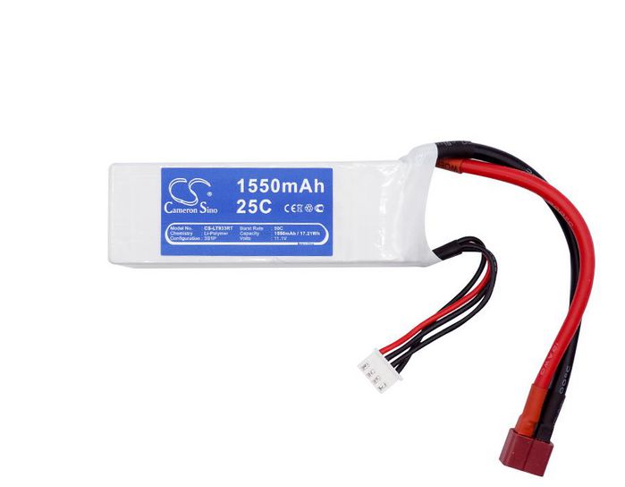 CoreParts Battery for Cars 17.21Wh Li-Pol 11.1V 1550mAh White for RC Cars LT933RT - W125989758