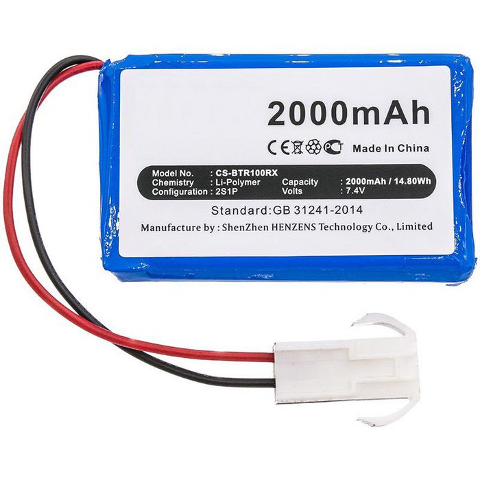 CoreParts Battery for Cars 14.80Wh Li-Pol 7.4V 2000mAh Black for Brookstone Cars Rover Revolution - W125989700