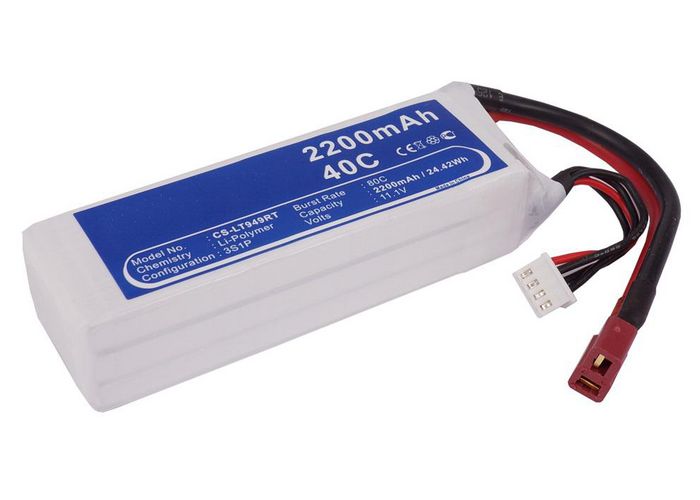 CoreParts Battery for Cars 24.42Wh Li-Pol 11.1V 2200mAh White for RC Cars LT949RT - W125989766