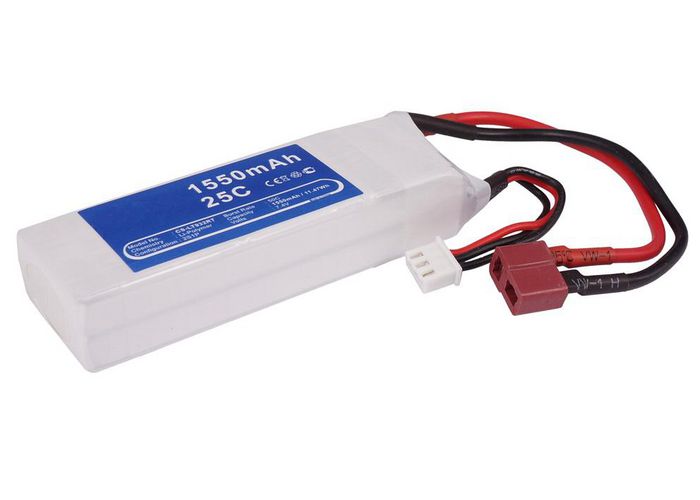 CoreParts Battery for Cars 11.47Wh Li-Pol 7.4V 1550mAh White for RC Cars LT932RT - W125989714