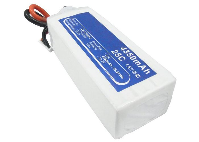 CoreParts Battery for Cars 96.57Wh Li-Pol 22.2V 4350mAh White for RC Cars LT988RT - W125989790