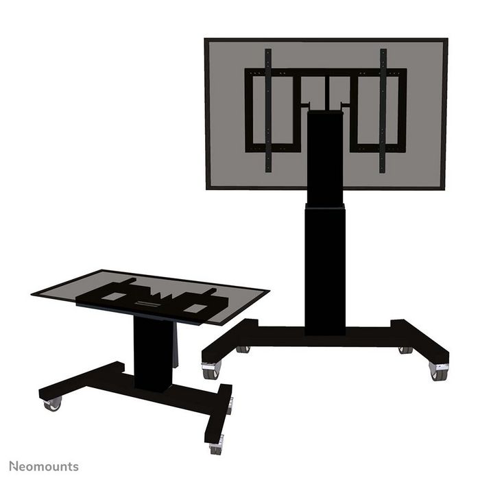 Neomounts by Newstar Neomounts by Newstar Mobile Motorised TV/LFD Trolley for 42"-100" screen, with tabletop tilt function, Height Adjustable - Black - W124569007