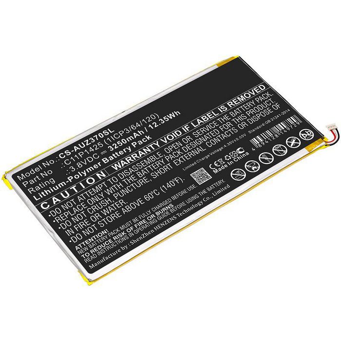 CoreParts Battery for Asus Tablet 12.35Wh Li-Pol 3.8V 3250mAh Black for Asus Tablet ZenPad 7.0 Z370C, ZenPad M700KL - W125994104