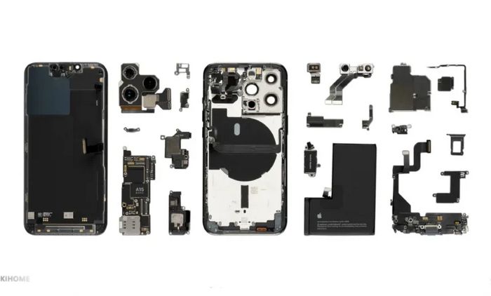 CoreParts iPhone iPhone 13 Pro/13 Pro Max Side Buttons Set - Graphite OEM New - W126889147