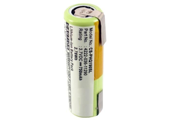 CoreParts Battery for Shaver 2.78Wh Li-ion 3.7V 750mAh Green for Arcitec Shaver PT920/21, RQ1060, RQ1090, RQ1250 - W125993924