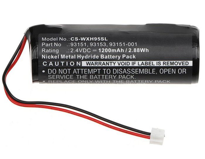 CoreParts Battery for Shaver 2.88Wh Ni-Mh 2.4VV 1200mAh Black for Wella Shaver Pro 9550, Sterling Eclipse 8725 - W125993941