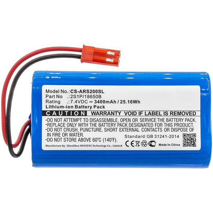 CoreParts Battery for E-cigarette 25.16Wh Li-ion 7.4V 3400mAh Blue for Arizer E-cigarette Solo, Solo 2 - W125990377