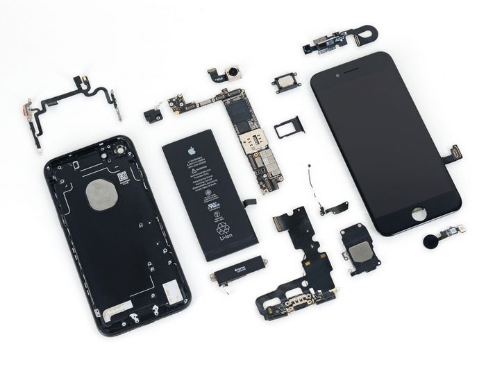 CoreParts iPhone iPhone 7G Side Buttons Set+SIM Card Tray - Jet Black2 OEM New - W126889012
