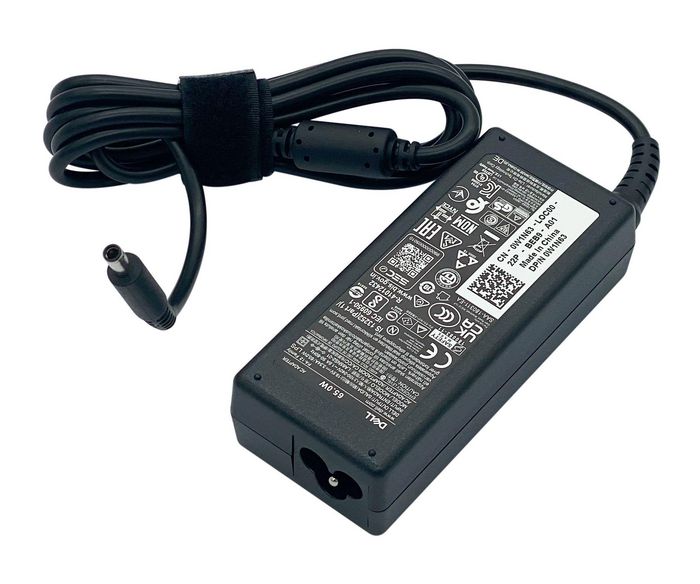 Dell AC Adapter, 65W, 19.5V, 3 Pin, 4.5mm, C6 Power Cord (Excl. power cord) - W126185888