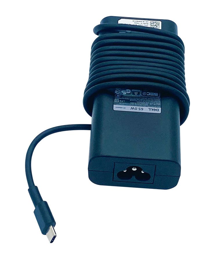 Dell AC Adapter, 65W, 19.5V, 3 Pin, Type C, C6 Power Cord (without powercord) - W125702516