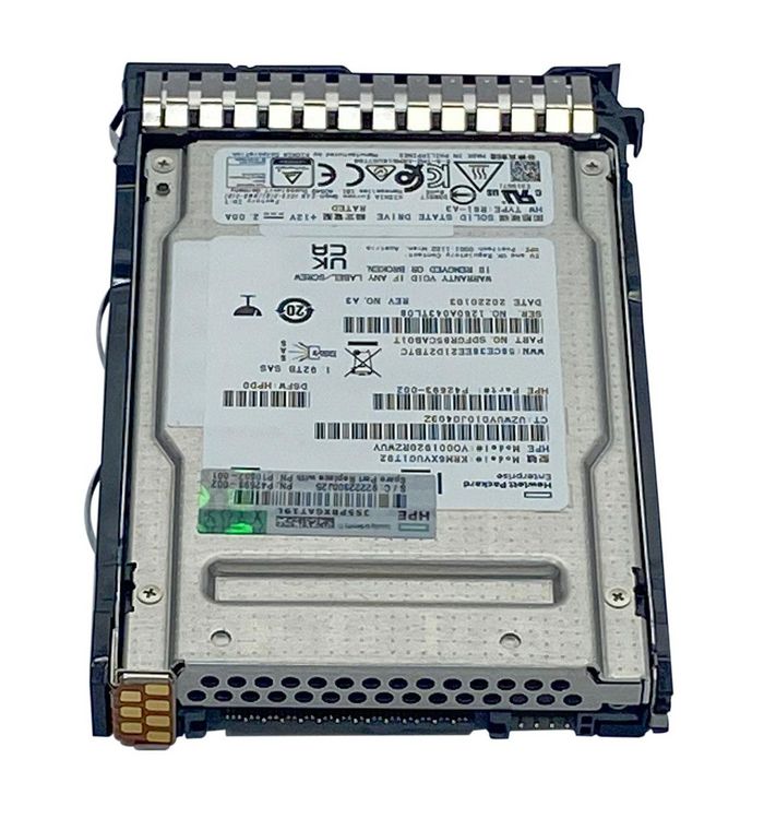 Hewlett Packard Enterprise 1.92TB SAS SSD - 12Gb/s, 2.5-inch SFF Mixed Use (MU), Smart Carrier (SC), Digitally Signed Firmware (DS) - W125841558