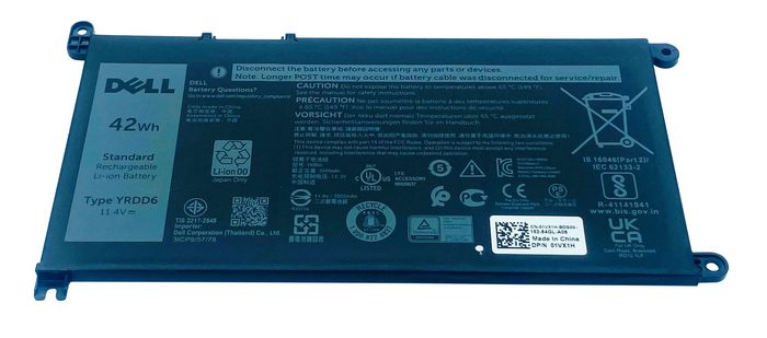 statsminister Admin behandle 1VX1H, Dell Battery, 42WHR, 3 Cell, Lithium Ion | EET