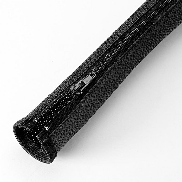 Vivolink Professional Expandable Sleeve Black with Zipper. 20mm in diameter and 1.8 meters long. - W127053135