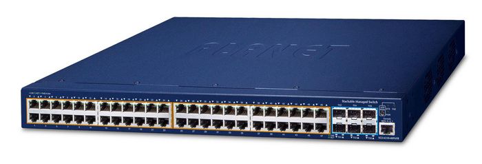 Planet SGS-6310-48P6XR network switch Managed L3 Gigabit Ethernet (10/100/1000) Power over Ethernet (PoE) 1U Blue - W127060239