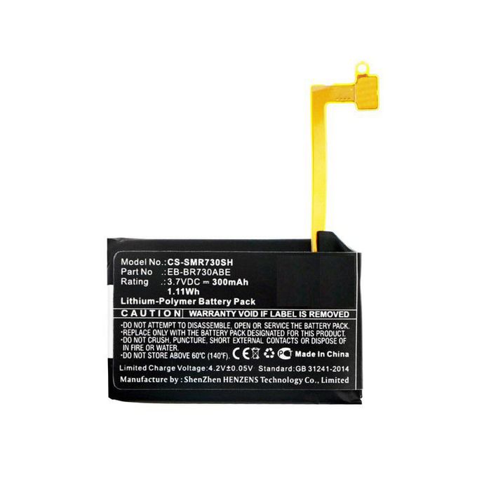 CoreParts Battery for Smartwatch 1.11Wh Li-Pol 3.7V 300mAh Black for Samsung Smartwatch Galaxy Gear S2 3G, Gear S2 3G, SM-R730, SM-R730A, SM-R730S, SM-R730T, SM-R730V, SM-R735 - W125993993