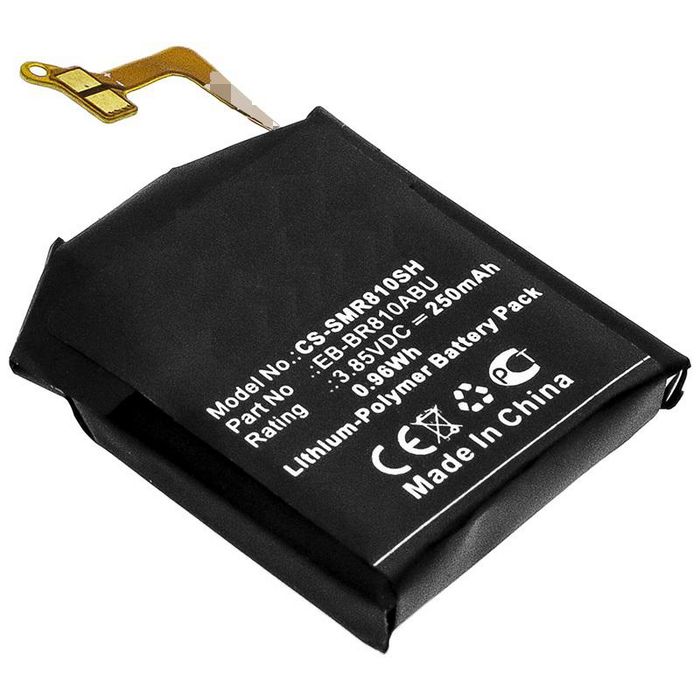 CoreParts Battery for Smartwatch 0.96Wh Li-Pol 3.85V 250mAh Black for Samsung Smartwatch Galaxy Watch 42mm, SM-R810, SM-R815 - W125993996