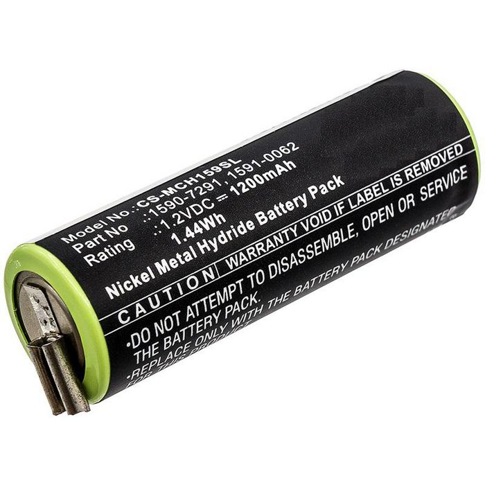 CoreParts Battery for Shaver 1.44Wh Ni-Mh 1.2V 1200mAh Green for Moser Shaver ChroMini 1591, ChroMini 1591B, ChroMini 1591Q, Ermila Bella 1590 - W125993929
