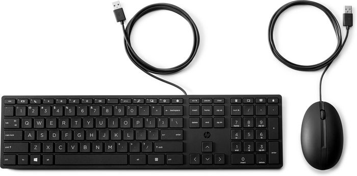 HP Wired Desktop 320MK Mouse and Keyboard France - W128444666