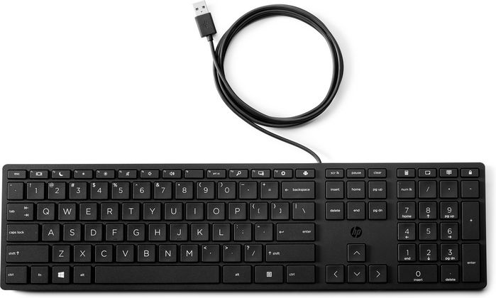 HP Wired Desktop 320K Keyboard  Danish - W128283727