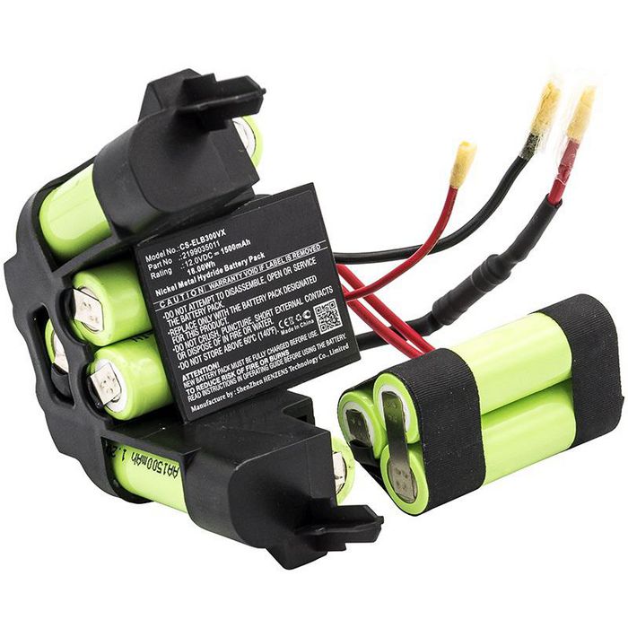 CoreParts Battery for Vacuum 18Wh Ni-Mh 12V 1500mAh Black for AEG Vacuum 900273710, 900273722, 900273733, 900273735, AG3001, AG3002, AG3003 - W125994347