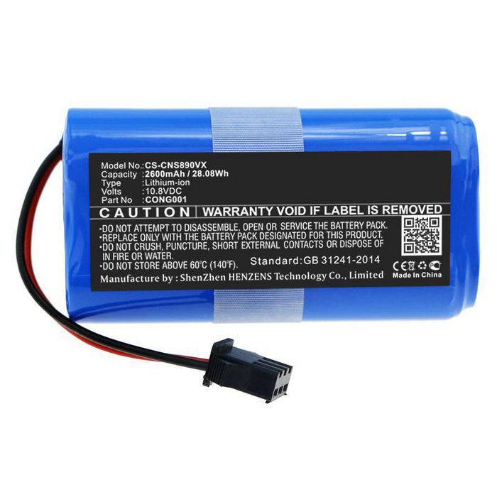 CoreParts Battery for Vacuum 28.08Wh Li-ion 10.8V 2600mAh Blue for CECOTEC Vacuum Conga 890 Slim, Conga Slim, Conga Slim 890, Conga Slim 890 Wet, Conga Slim Wet, Conga Wet - W125994356