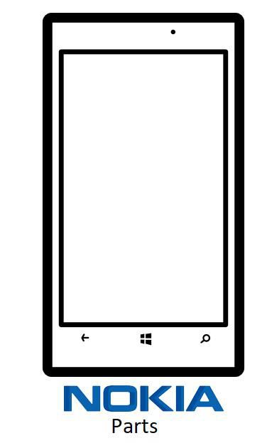 CoreParts Nokia Lumia 820 Black Middle Plate - W125165256