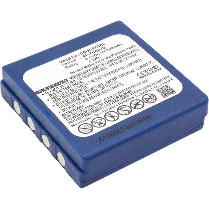 CoreParts Battery for Crane Remote Control 4.20Wh Ni-Mh 6V 700mAh Blue for Abitron Crane Remote Control TGA, TGB - W125990061