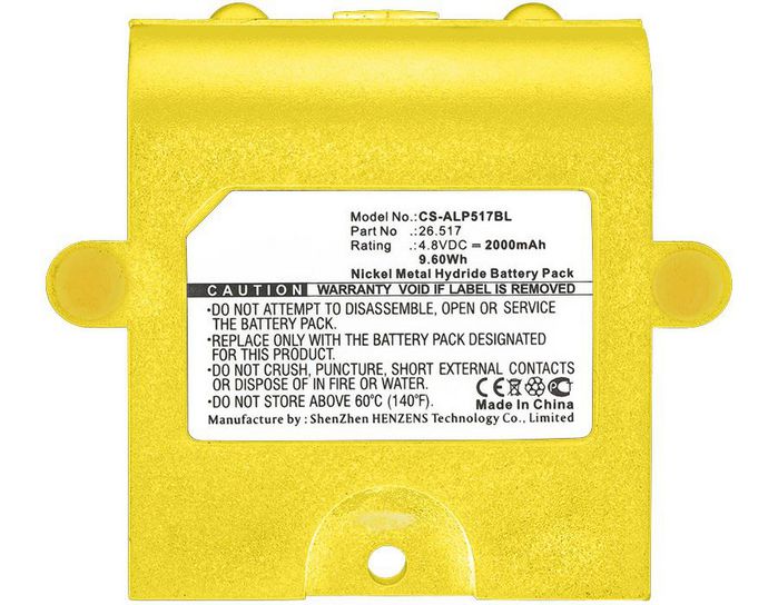 CoreParts Battery for Crane Remote Control 9.60Wh Ni-Mh 4.8V 2000mAh Yellow for Apollo Crane Remote Control 26,517 - W125990066