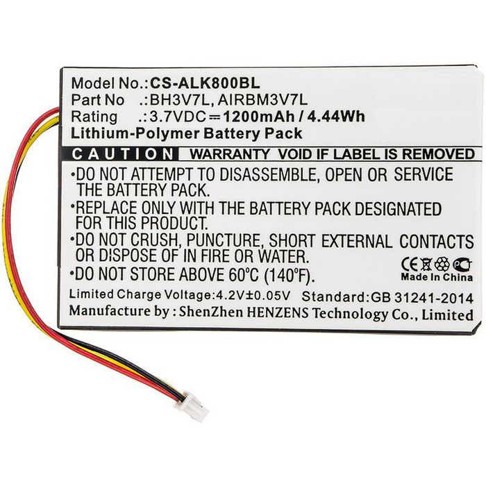 CoreParts Battery for Crane Remote Control 4.44Wh Li-Pol 3.7V 1200mAh Black for Autec Crane Remote Control Air A4, Air A6, Air A8 - W125990070