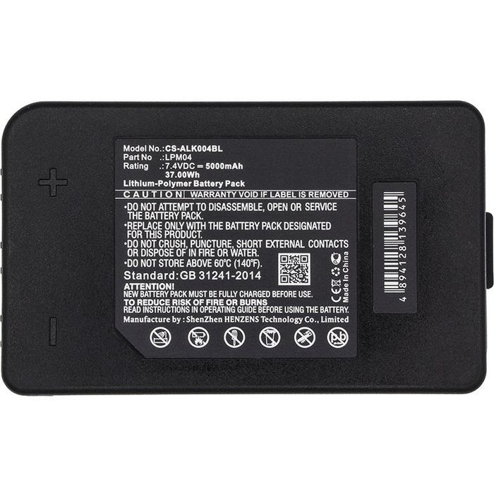 CoreParts Battery for Crane Remote Control 37Wh Li-Pol 7.4V 5000mAh Black for Autec Crane Remote Control Autec DJM, DJR, FJM, FJR - W125990072