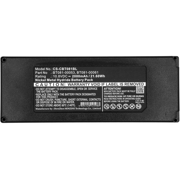 CoreParts Battery for Crane Remote Control 21.60Wh Ni-Mh 10.8V 2000mAh Black for Cattron Theimeg Crane Remote Control TH- EC/LO - W125990078