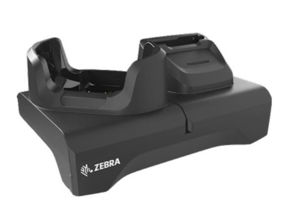 Zebra TC53/58 1-slot and spare battery charging cradle. With Shims,Power Supply. AC Line Cord not included - W127080456