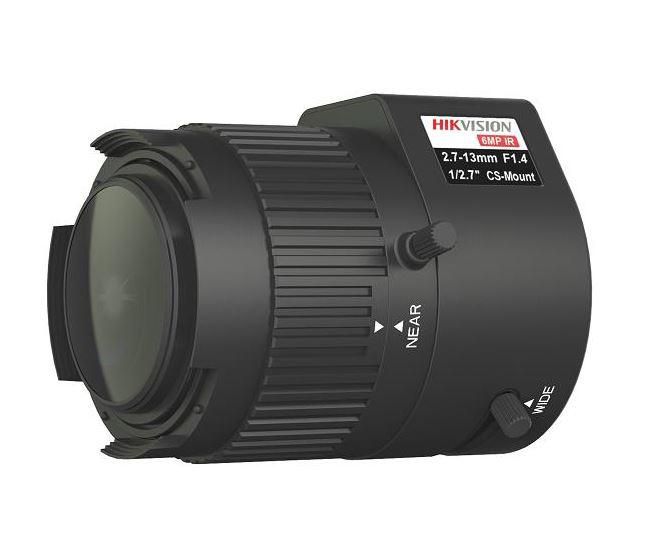 Hikvision CCTV Camera Lens, 6MP,2.7-13mm,F1.4-C,Φ42.6*61.5mm - W126111453