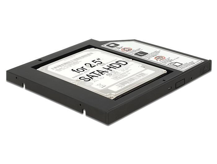 Delock Slim SATA 5.25  Installation Frame (10 mm) for 1 x 2.5  SATA HDD up to 9.5 mm - W127153059