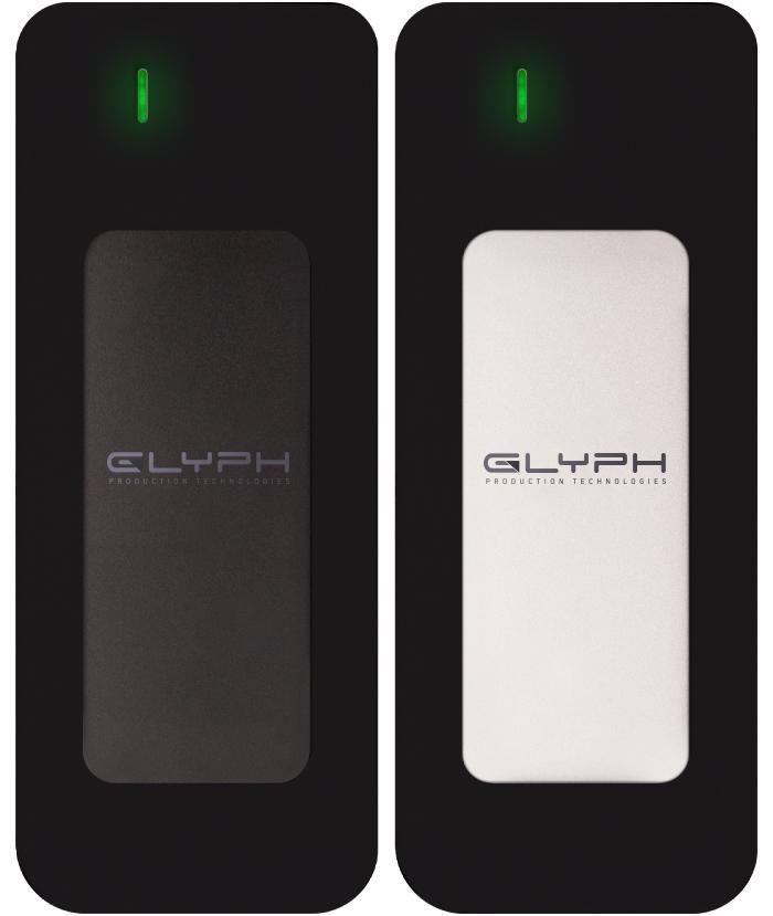 Glyph 500GB Silver Atom SSD USB C(3.2,Gen2)/compat. w/USB 3.0/Thunderbolt 3 - W127153203