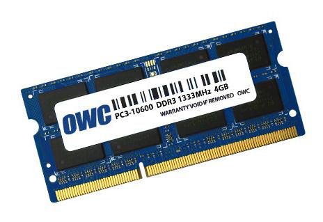 OWC 4.0GB PC3-10600 DDR3 1333MHz SO-DIMM 204 Pin CL9 SO-DIMM Memory Upg. Module - W127153428