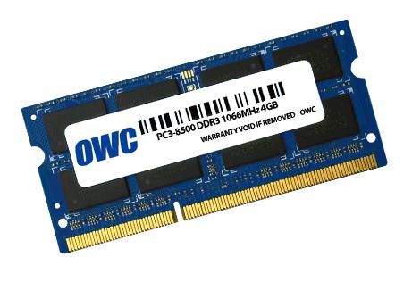 OWC 4.0GB PC-8500 DDR3 1066MHz SO-DIMM 204 Pin SO-DIMM Memory Upg. Module PC3-8500 - W127153445