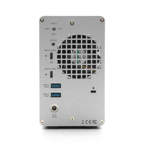 OWC 0GB Mercury Elite Pro Dual RAID Storage Enclosure with USB-C (10Gb/s) + 3-Port Hub - W127153526