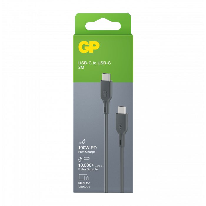 GP Batteries GP USB cable CC2P, USB-C to USB-C, 2m - W127090667