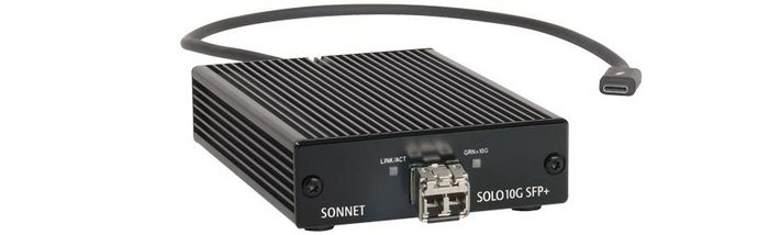 Sonnet Solo 10G Thunderbolt 3 to SFP+ 10 Gigabit Ethernet Adapter (SFP+ [SR] included) - W127153704