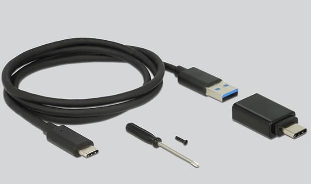Delock 2.5  External Enclosure SATA HDD > SuperSpeed USB 10 Gbps USB-C (USB 3.1 Gen 2) - W127152958