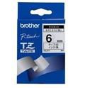 Brother P-Touch Tape Black on White 6 mm - W128304019