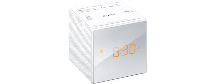 Sony Entry Clock Radio, White - W125471080