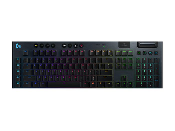 Logitech G915 LIGHTSPEED Wireless RGB Mechanical Gaming Keyboard – GL Clicky - CARBON - PAN - NORDIC - W126823563