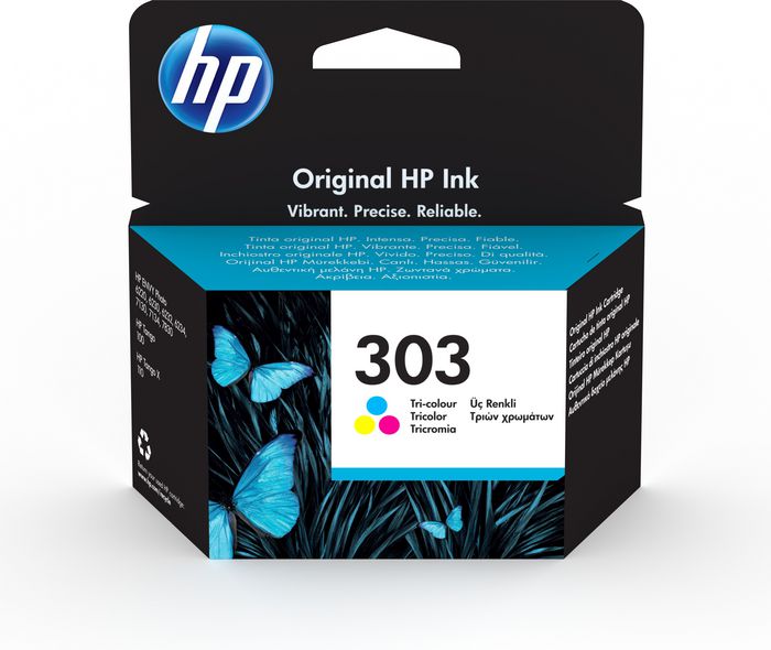 HP 303 Tri-Color Original Ink Cartridge - W128263039