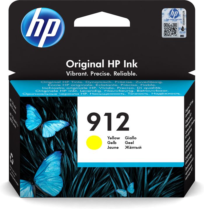 HP 912 Yellow Original Ink Cartridge - W128255196