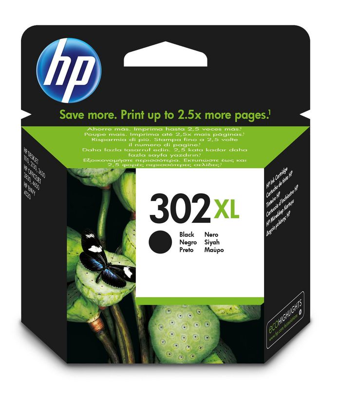 HP 302Xl High Yield Black Original Ink Cartridge - W128271386
