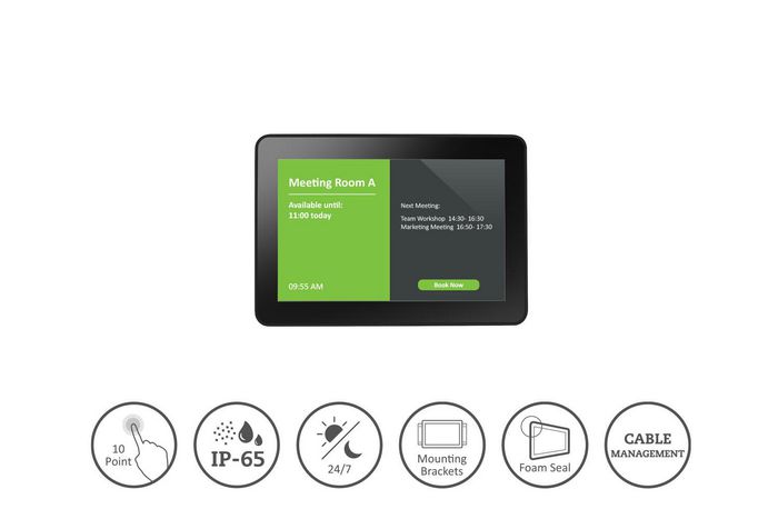 Neovo Tx-10 25.6 Cm (10.1") 1280 X 800 Pixels Wxga Led Touchscreen Kiosk Black - W128432193